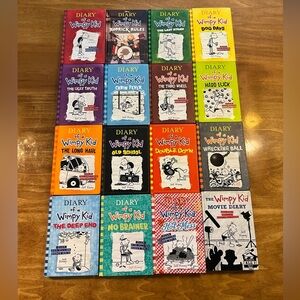 Diary of a Wimpy Kid Book Set - Colorful Hardcover Collection of 16 Books